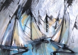 Watercolour - Sail Reflections Barton Broad